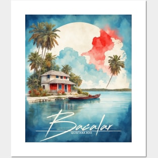 Bacalar Quintana Roo Mexico Vintage Tourism Travel Posters and Art